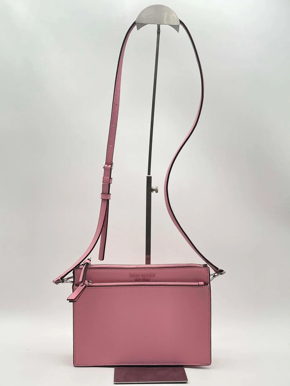 Kate Spade New York Saffiano Leather Cameron Zip Crossbody Bag In Peony Pink